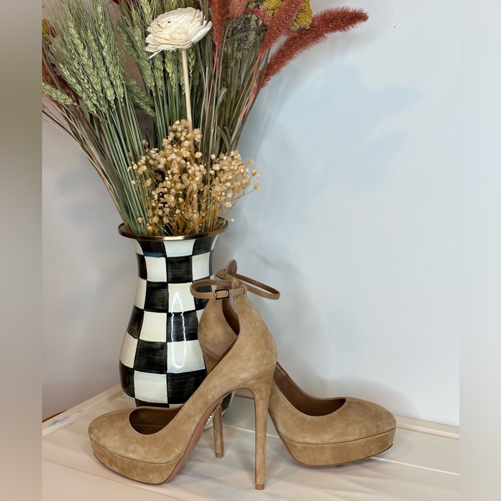Aquazurra Suede Platform Stiletto New Condition